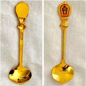 1988 Olympics Seoul Golden Mascot Vintage Collectible Spoon